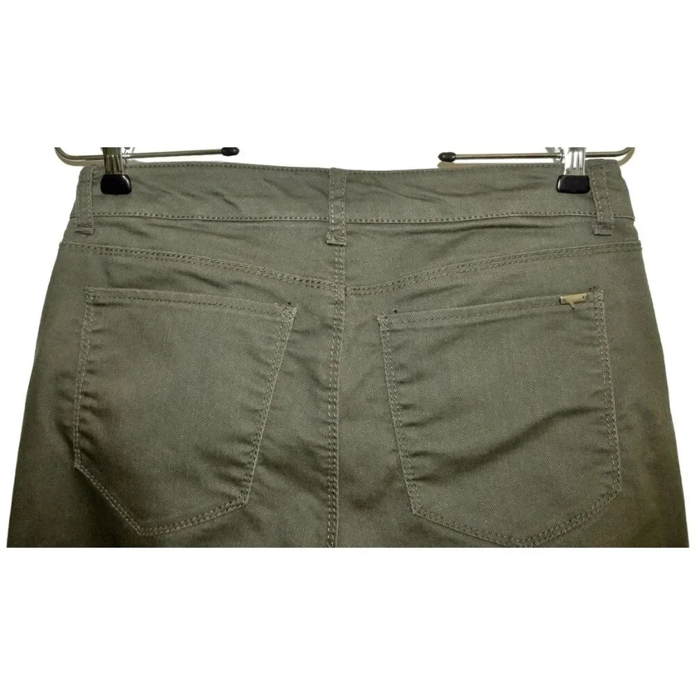 Apt. 9 Jeans Sz 2 Skinny Leg Modern Fit Olive Green‎